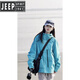 JEEP SPIRIT Jacket Jacket Men's and Women's Spring and Autumn 2025 New Small Mountaineering Suit Outdoor Thin Lake Blue Jacket Glacier Blue S