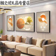 
Living room decoration painting, sofa background wall hanging painting 2025 new light luxury wall painting Fulu wall mural texture JD15849 left and right 30*40 middle 60*40