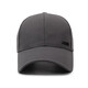 Spring and autumn hats for middle-aged and elderly people for outdoor travel, versatile peaked caps, sunshades for men, simple casual hard-top baseball caps, black, adjustable