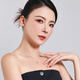Mengjinyuan PT950 lucky star necklace five-pointed star platinum set chain birthday gift for girlfriend