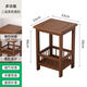 Bodiqi home sofa side cabinet small coffee table mahjong table corner corner small square table storage rack tea table tea table side tea cabinet second floor brown fence