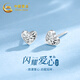 China Gold Love Platinum Earrings Women's Platinum Earrings Earrings Gifts for Girlfriends and Wife's Birthday Practical