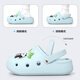 Park XI Summer Hole Schuhe Jungen und Mädchen Sandalen mittel- und Großkindern Outdoor Anti-Rutsch weicher Sohle Zwei-Schale-Sandalen Kinderstil Pfirsich Sandpulver + Panda Schuhe Knalle 34 [220 mm]