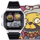 
Huizhi City Langlang Mountain Little Monster Surrounding Watch Little Pig Demon Toad Essence Electronic Student Men and Women Gifts Chinese Comic Watch Time [Fashion Silver Black] D15689 Electronic Watch Default