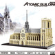 Pinzhixing Building Blocks (PZX) Children's Handmade Educational Assembly Micro-Part Building Blocks Toys World Architecture Paris 9923 See the picture below