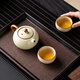 Yunhua Ru Kiln Xishi Pot high-looking teapot genuine office simple teapot business event souvenir trial Ru Kiln Yellow-Xi Shi Pot