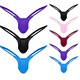 
TAFNGS Nissan™ Sexy Tight Men's Thong Sexy High Transparent 4D Sexy Bag Bag Panties Pink L