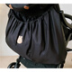 Ins Korean version of baby stroller storage bag, outing bottle diaper storage bag, baby walking artifact storage bag, black squirrel hanging bag_size 40*70cm