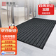 Jushiyi seven-stripe anti-slip mat with thickened edge, water absorption and dust removal, household commercial kitchen door carpet, seven-stripe gray 120*150cm