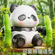 Hanoufei Baby Clockwork Panda Rolling Toys Enseñanza temprano Climbing 3-4 años 6 Puzzle Fun Simulation's Animal Treasure National Treasure Panda [puede caminar sin electricidad]