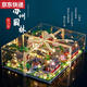 Suzhou Gartenversammlung Bausteine Gebäude Puzzle Jungen und Mädchen Spielzeug 2025 Kindertag Geschenk Elf Blumenmeerburg 9856 Partikel + Lichter/Hoch in der Nähe