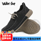 Walker Shop休闲鞋男2025新款夏季舒适透气冰丝帆布鞋男时尚板鞋欧洲站男鞋 黑色【内增高】 39 【皮鞋码】
