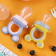 Qingsiyi Baby Fruit and Vegetable Fun Children's Bite Bite Silicone Newborn Rice Porridge Infant and Toddler Fruit Food Supplement Magic Device Blue Purple