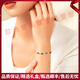 KARZUMYAFIOP light luxury brand women's four-leaf clover bracelet women's malachite bracelet 925 silver hand jewelry bracelet for girlfriend Malachite four-leaf clover bracelet *rose gold