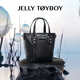 JellyToyboyJTB bag. New fashion commuter handheld crossbody bag women's bag small bucket cabbage basket tote bag Star Silver