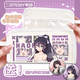 Seiri dating battle when Saki Kuang Sangokurokawa Kotori stationery bag Pencil storage bag Two-dimensional pencil bag pain bag E1049 Toki Kuang San [Black] C4582+C4584
