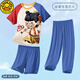 G.Duckkids Kinderpyjamas Little Boy Modal Dünner Sommer Junge mittelgroße Kinder Drei-teilige Heimkleidung Nezha Spring- und Sommer 1m-ST-12353 170 20 Größen (155-160) cm