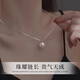 Lao Fengxiang S925 sterling silver pearl necklace for girls, fashionable clavicle pendant jewelry, practical birthday gift for girls to give to girlfriends, shipped by JD.com *Same day/next day delivery - fashionable pearl necklace