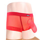 Herren-Tanga Sexy T-Touser Herren hohl volle transparent niedrige Taille dünner Gürtel Stretch dichtes kreativer Unterwäsche T-290 Rot transparent) M2.1-2.2