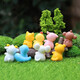 
Creative tilted head zodiac DIY decoration accessories mini desktop small ornaments children toy model gifts 12 cute zodiac signs set