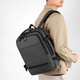 Neue Business -Rucksack -Computertasche Laptop Rucksack Männer Multifunktional Reisetasche Student Rucksack Rucksack Männer graue Einzelgröße