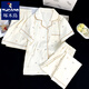 Specht japanische Milch Huhu reines Baumwoll Gaze Sommerpyjamas Dreiköpfige Sommer-Summer Einfacher Outdoor-Kurzärmel-Hauskleidung Yunduo Cotton-9902# Star Kt Katze Drei-teilige Set M [vorgeschlagen 75-100jin [Jin gleich 0,5 kg]]