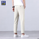 
Hailan Home High-end Ice Silk Pants Summer Men's Light Business High-end Nine-Cross Pants Slim Straight Comfortable Breathable Casual Pants Dark Gray CJ 9905 Thin Model 33 145-155Jin[Jin equals 0.5 kg]