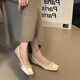 
Lekali light mouth soft sole single shoes for women 2025 new pleated design ballet shoes French beautiful bow evening shoes off white about 3cm 38