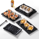 Placa de ostras especializada yonghuan plato de barbacoa rectangular plato frío de olla caliente whm1047-liuqi ostra
