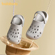 Balabala children's shoes children's clogs girls sandals boys slippers 2025 spring new shoes for home and outdoor wear gray tone 00422 20 -200mm inner length 20cm suitable for feet 19cm long