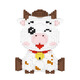 LDVEP New Year cow puppy building block assembly Teddy toy Bichon Bear Erha Shiba Inu Zodiac Ox Children's Toys 7374 Sitting Sonic 33*24*6