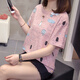 
HKZN brand 2025 summer clothing plus size fashionable and versatile pure cotton short-sleeved T-shirt for women with fat mm200Jin [Jin equals 0.5 kg] makes it look slim and covers the belly 9901 gray M 80-95Jin [Jin equals 0.5 kg]