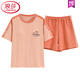 Langsha (Langsha) reines Baumwollsommer-Pyjamas Frauen Pullover Pyjamas Sommer Kurzarmshorts bequem und lässig nach Hause Kleidung Z9856 M [Vorgeschlagen 80-100jin [Jin gleich 0,5 kg] tragen]