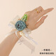 Zi Jiafu new bridal wrist flower bridesmaid feeling sister group hand flower hand ornament wedding wedding bracelet festive supplies champagne double pearl wrist flower