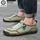 Portes de carpintero exportación de gran tamaño zapatos para hombres de cuero genuino zapatos de cuero transpirable de cuero para hombres zapatos jóvenes de modificación