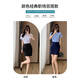 璐依雅涵酒店前台工作服女衬衫白色短袖面试套装空姐制服职业气质白衬衣 KSL-693D白色衬衫(暗门襟) 方领 S