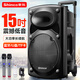 Xinke H318 Square Dance Audio Outdoor Speaker Bluetooth Trolley High Power Large Volume Portable Mobile Performance K Song Dancing Street Stall 15-inch Dual Microphone Version