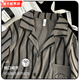 Lingka Qi Yunduo Cotton Short-sleeved Men's Pajamas Internet celebrity style summer teenager students summer home clothing set Yunduo Cotton 12529 2XL Recommended weight 150-175 Jin [Jin equals 0.5 kg]