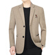 TPZBWG Trajes de marca de lujo de alta gama para hombres 2025 Spring y otoño Nuevo estilo comercial Traje informal Single Western Men's Blazer Deep Coffee M 170