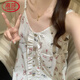 浪莎（LangSha）莫代尔无袖睡衣女夏季带胸垫可爱小狗复古风高级感吊带睡裙家居服 15902 可爱小狗 【固定胸垫】 2XL