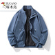 啄木鸟（TUCANO）男士外套2024新款棒球服韩版潮流宽松百搭防风休闲运动夹克冲锋衣 6218黑色 L