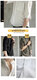 [Chinese Style Trend] Spring and Summer Men's Lines Shirt Loose Cotton and Line Casual Jacket Three-quarter Sleeve White L