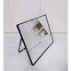 Shoe fitting mirror, shoe shop mirror cabinet, aluminum alloy frame, floor-standing, shoe-changing, make-up special mirror, live photo taking, silver 40*40 anti-