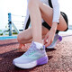 COOBAR BAJA DE MUJER MUJERES Ultra Ligero Sports Sports Breatable Mesh Running Rabbit Red Red Red 7Pro BA 866-White Purple 37