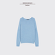 Weekend Max Mara 2025 Otoño e invierno Nuevo suéter de mezcla de alpaca para mujeres 5366155106 Blue XS