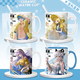 Nid Summer Battle Brandt Phoebe Canterella Zanne trajes de baño periférico taza de cerámica de cerámica de anime [taza única blanca] tj4877 exquisito [muk] + cuchara + tapa de taza + tapa + tapa