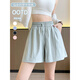 Shorts à séchage rapide en soie de glace induite par le coton pour les femmes en été 2025 Nouveau pantalon de sport inférieur en vrac haut en hauts, Version de haute qualité l.