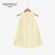 
Mamimaca MOMOCO Girls Summer Girls Dress Summer Gambling Cotton Dress Yellow 130