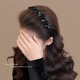 
Rhinestone Louis Paris Princess Headband Women's 2025 New Fluffy High Skull Headband Hair Crack Artifact Hair Card Black Black Bead Hairband