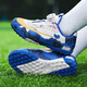 
New children's football shoes for boys, primary school students, tf broken nails assassin training shoes for girls and men 6199 black and blue/break nails 29